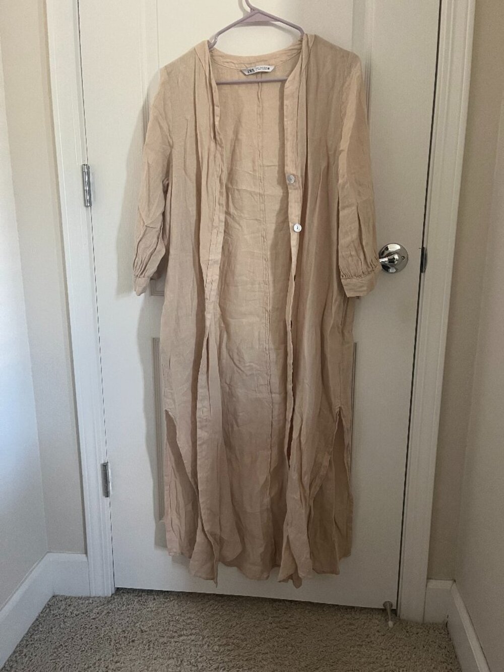 Zara button down shirt dress